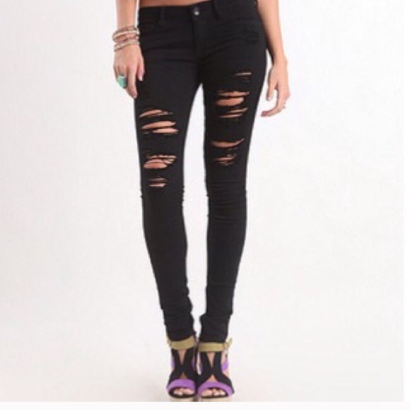 pacsun jeans black